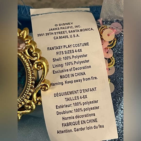 Disney Princess Cinderella Dress Costume for Girls, Perfect for Party, Halloween - Picture 7 of 11